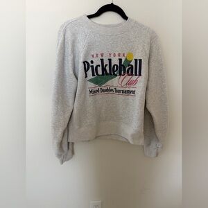 Abercrombie & Fitch Gray Pickleball Club Sweatshirt